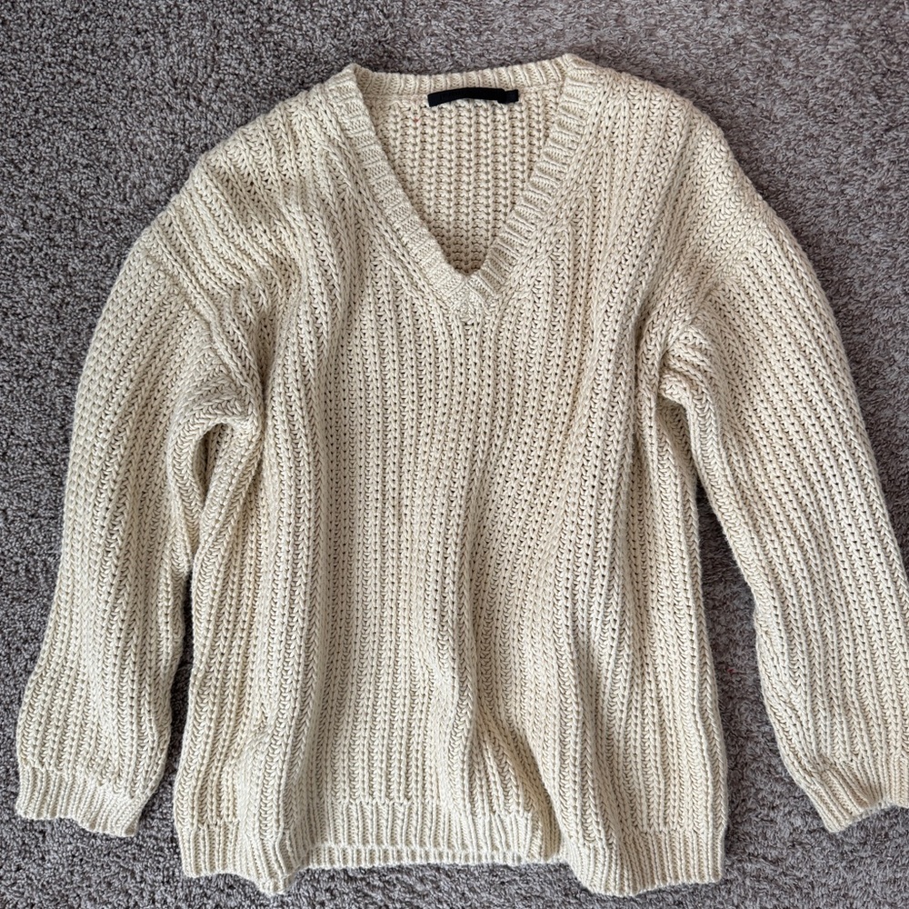 Jenni Kayne Cabin Cotton Sweater - Ivory White